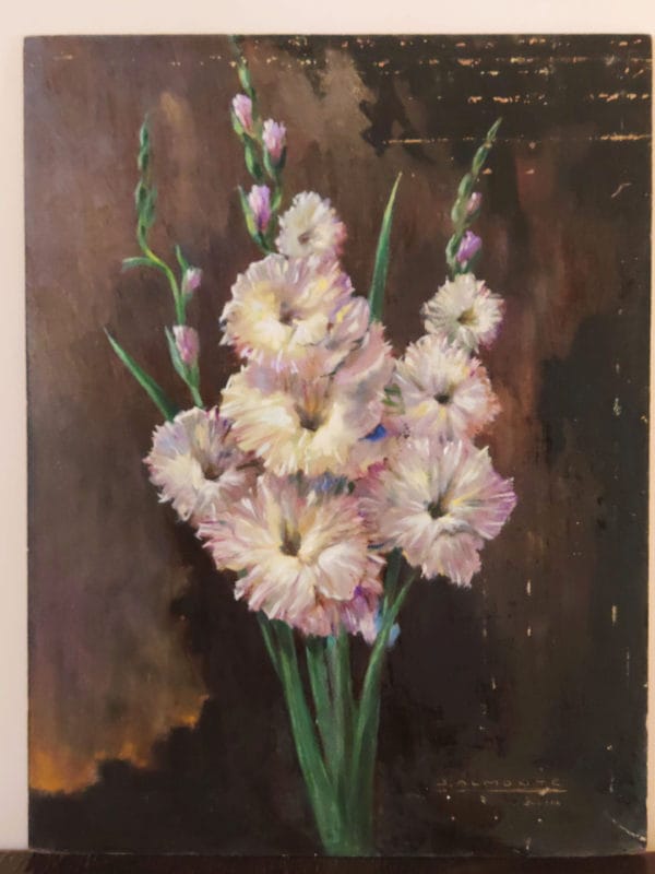 Flores blancas sobre fondo oscuro - Imagen 2