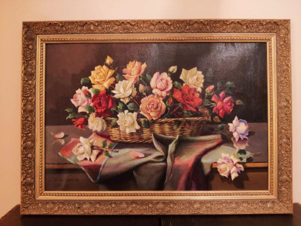 Canasto con flores